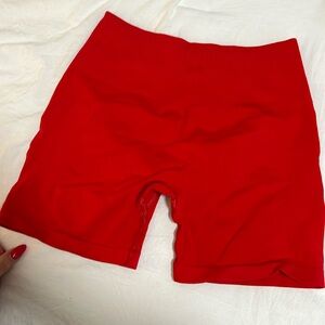 Red alphalete amplify shorts size small